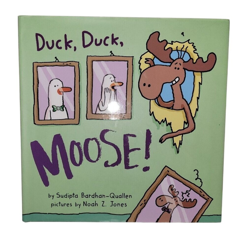 Duck Duck Moose Hardcover‎ Kids Book Green Excellent Sudipta Bardhan-Quallen